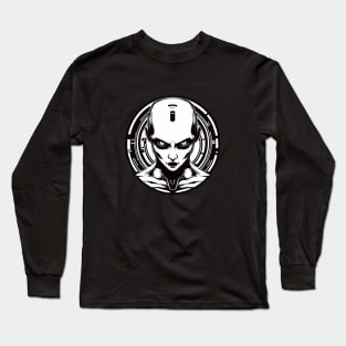 Awesome Cyberpunk Android | Femal Cyborg Long Sleeve T-Shirt